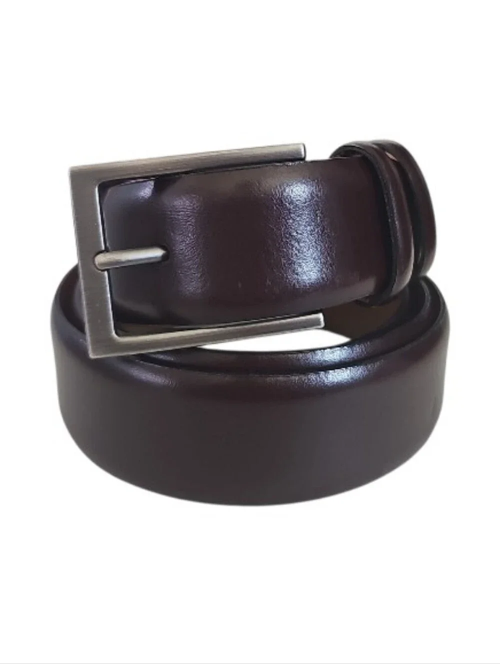Joseph Abboud Italian Leather Belt Men 44 Brown Dress Casual Handcrafted Italy